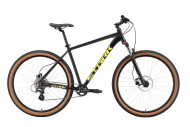Велосипед Stark'24 Hunter 29.3 HD черный/кислотно-желтый 18"