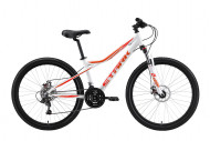 Велосипед Stark'24 Slash 26.1 D белый/оранжевый/красный 14,5"