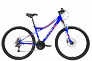 Велосипед Stark'24 Slash 27.1 D насыщенный синий /мятный, красный 14.5"
