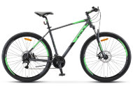 Велосипед 29" Stels Navigator 920 MD V010 (рама 18.5) (ALU рама) Антрацитовый/Зеленый