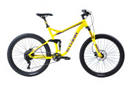 Велосипед Stark'24 Tactic FS LT 27.5 HD желтый матовый/фиолетовый 18"