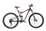 Велосипед Stark'24 Tactic FS LT 29.5 HD темно-синий матовый/красный 18"