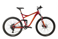 Велосипед Stark'24 Tactic FS 27.4 HD красный матовый/оранжевый 20"