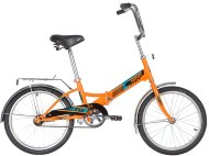 Велосипед NOVATRACK 20" складной, TG20, оранжевый, тормоз нож, двойной обод, багажник