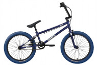 Велосипед Stark'24 Madness BMX 1 темно-синий матовый/серебристый/темно-синий
