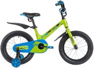 Велосипед NOVATRACK 16", Mагний-Алюминиевая рама, BLAST, зелёный, тормоз ножной.,пластик.крыл