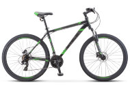 Велосипед 27.5" Stels Navigator 700 D F010 (рама 19) Черный/зеленый