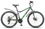 Велосипед 27.5" Stels Navigator 710 MD V020 (рама 18) Антрацитовый/Зеленый/Черный
