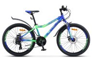 Велосипед 24 Stels Navigator 450 MD V030 (рама 13) Синий/неоновый зелёный