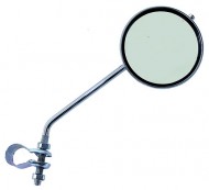 Зеркало 5-271018 плосокое круглое D=80мм регул. кольц. крепление (10) серебр.
