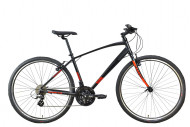 Велосипед Stark'24 Terros 28.3 V черный матовый металлик/оранжевый,черный 16"