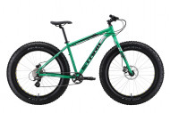 Велосипед Stark'24 Fat 27.3 HD зеленый/черный/белый 18"